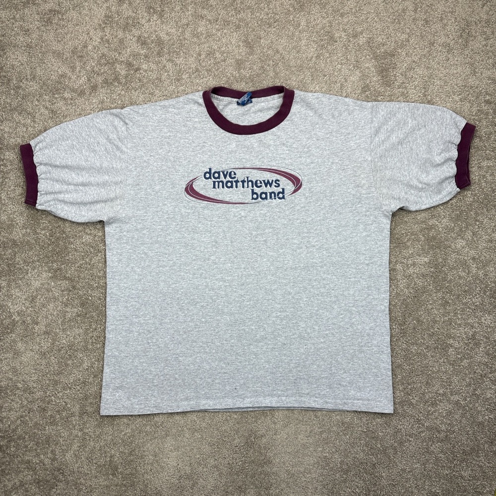 Vintage 90s Dave Matthews Band Single Stitch Ringer T Shirt XL